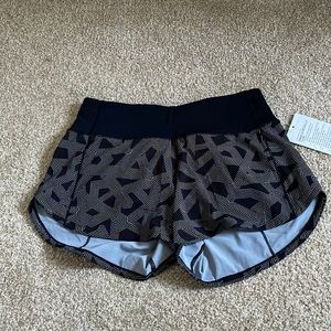 Nwt lululemon speed up shorts